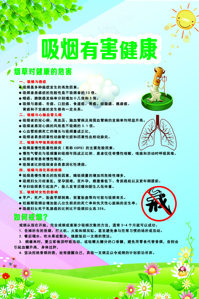 吸烟有害健康