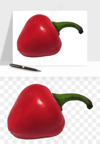青圆椒蔬菜png免抠