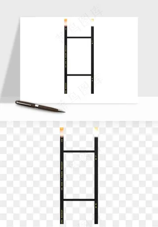 电影黑胶胶片元素png免抠