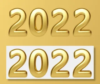 设计2022数字装饰新年