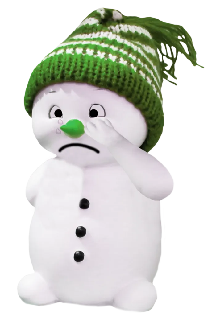 戴帽子雪人
