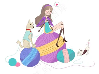 简笔画女性图片下载