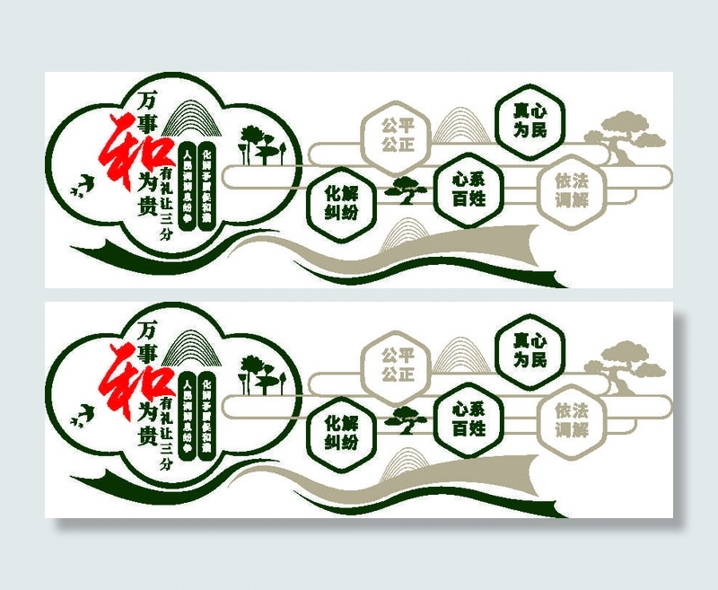 人民调解室文化墙