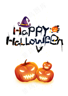 万圣节南瓜灯恐怖卡通