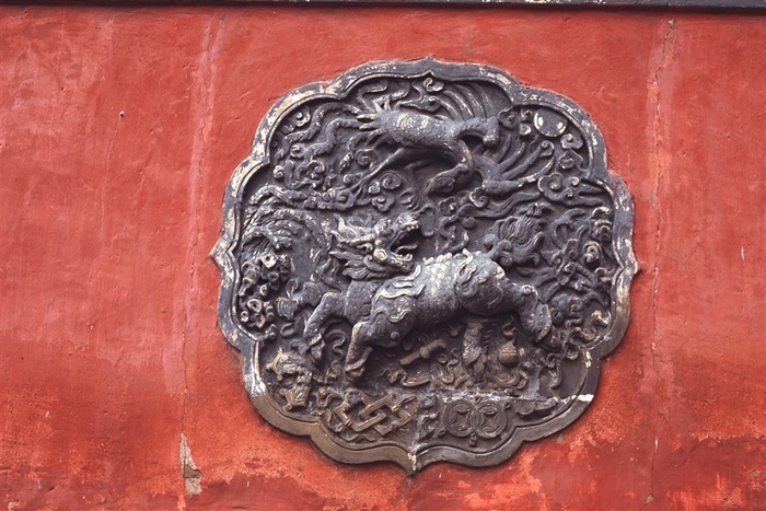 古代建筑石雕风光图片