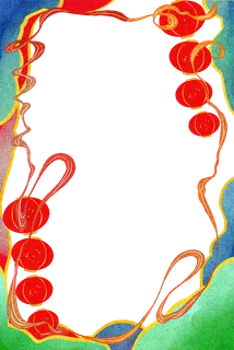 国潮手绘古风海浪花朵祥云装饰边框相框免抠 国潮手绘古风海浪花朵祥云装饰边框相框免抠