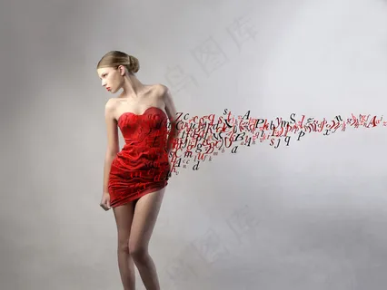 性感红裙欧美模特图片下载 性感红裙欧美模特图片下载