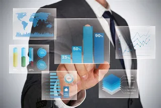 蓝色商业金融分析数据图片