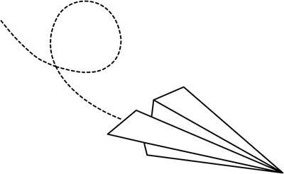 纸飞机 PNG免抠(400x246)