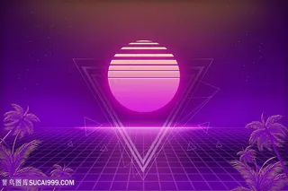 霓虹光效抽象背景JPG图片