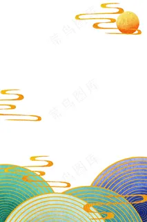 国潮手绘相框psd分层模板 国潮手绘相框psd分层模板