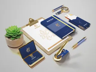 设计办公室品牌标志样机素材