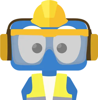 机器人工人素材卡通简笔素材