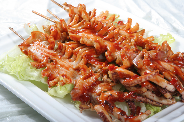 串烧鲜鱿  5串