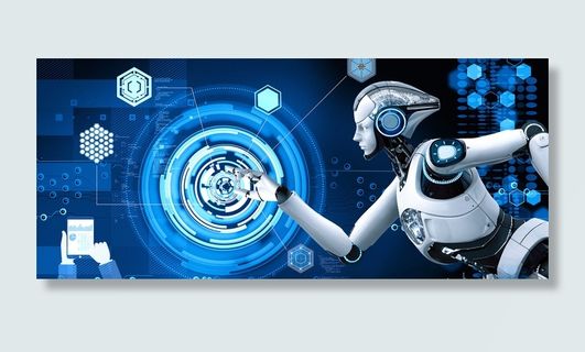 科技和机器人主题背景