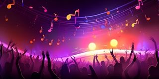 音乐会狂欢炫紫色背景