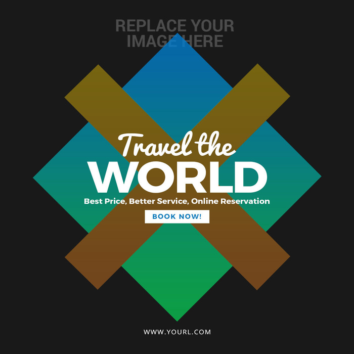 设计广告销售旅游横幅素材