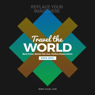 设计广告销售旅游横幅素材