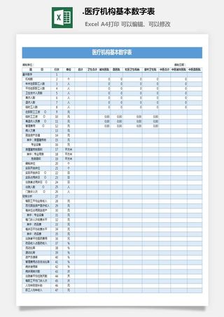 30.医疗机构基本数字表