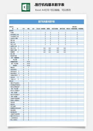 30.医疗机构基本数字表