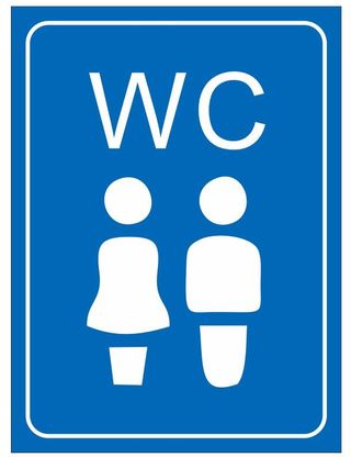 矢量卫生间导视牌