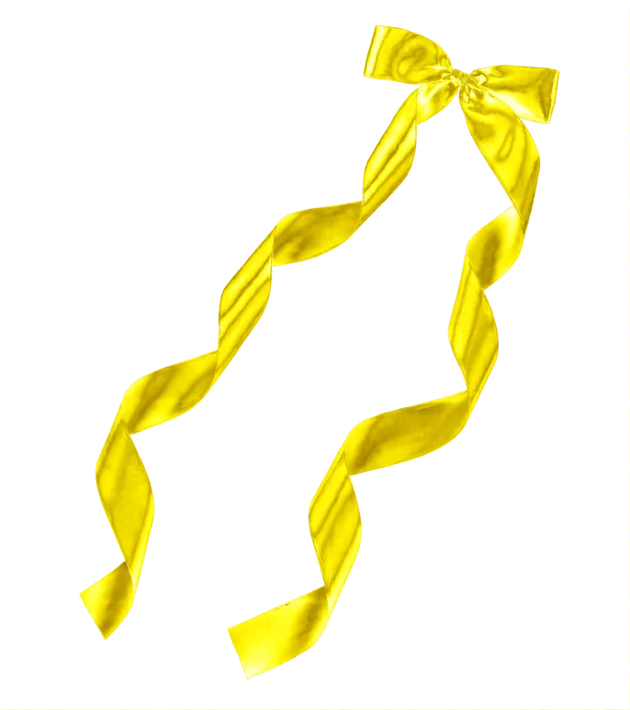 蝴蝶结金色绸带