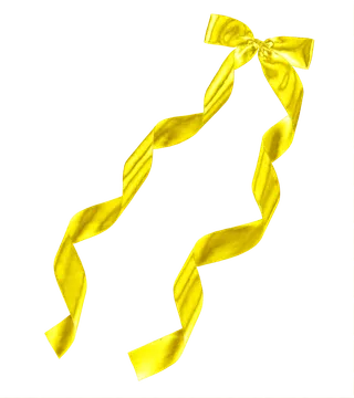 蝴蝶结金色绸带