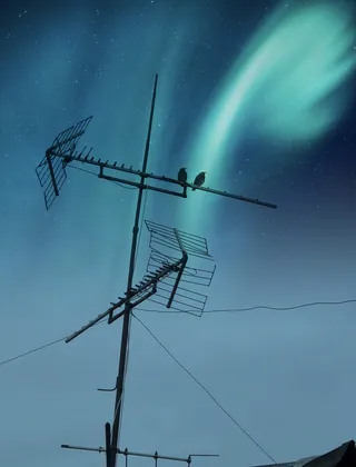 绿色极光壁纸图片