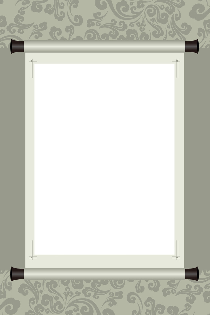 中国风传统水墨古风古典展板边框工笔画PS海报背景平面广告Ai设计素材ai矢量模版下载