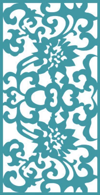 雕刻 田园 镂空 现代 边框