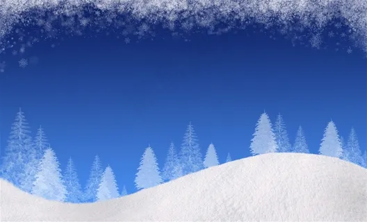 简约冬季雪花背景高清图片