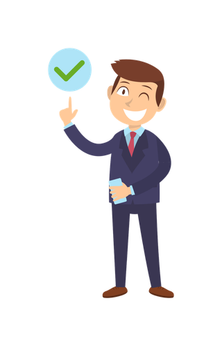 商务人士 手绘素材免扣