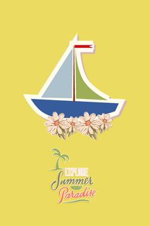 夏天海报|矢量|插画|扁平|风格