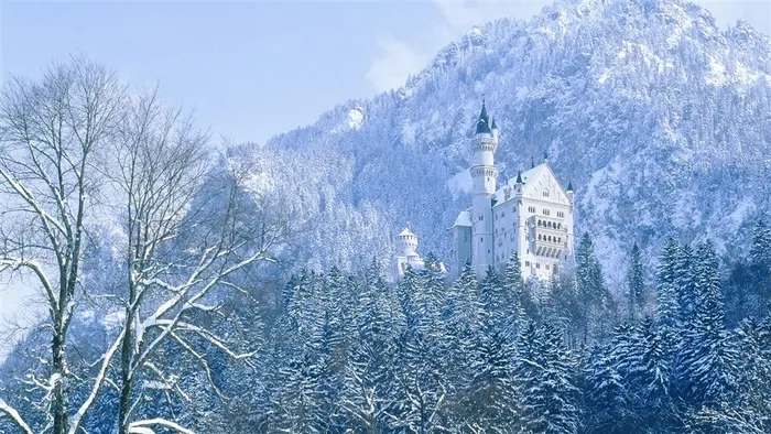 高山下的城堡