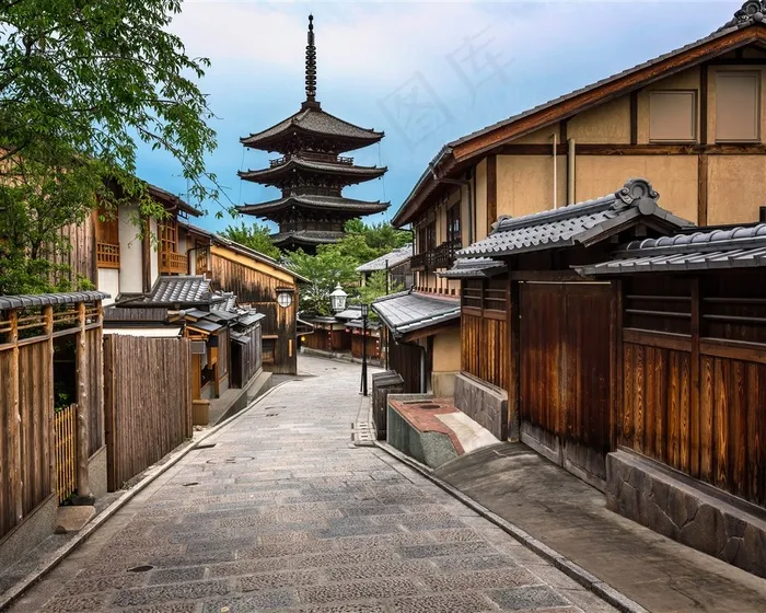 日本小镇街道风景图片