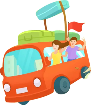 汽车 卡通 动画人物