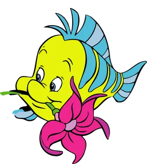 人脸鱼卡通简笔