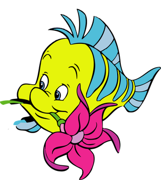 人脸鱼卡通简笔