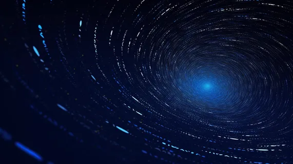 蓝色科技几何形线条点黑色背景