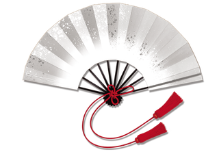 中国古风元素扇子