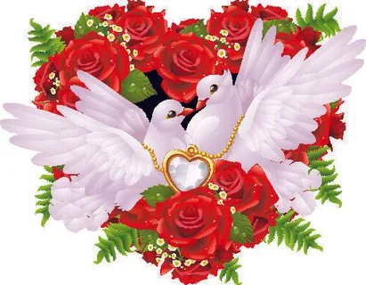 2.14情人节红心玫瑰背景