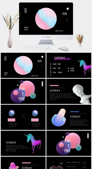 创意风格PPT预览图