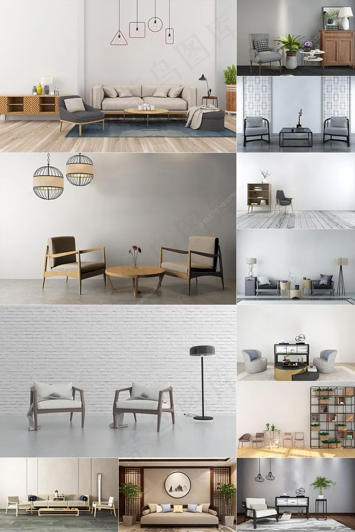 40张现代简约背景墙图片