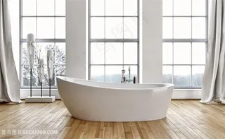 高档奢华浴室装修效果高清图片