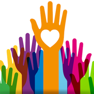 守望相助卡通手简笔彩色少儿兴趣班