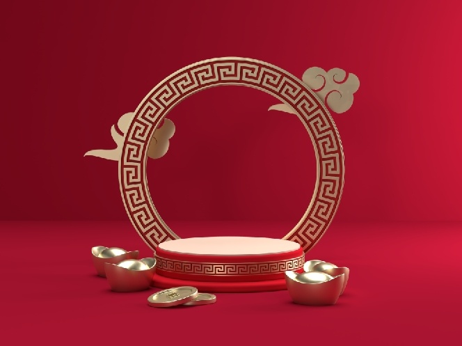 设计红色新年背景(2000x1500)psd模版下载