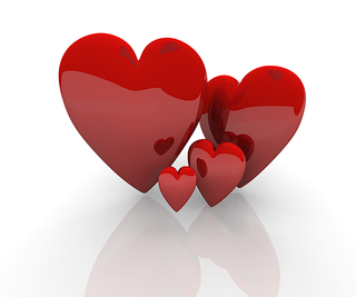 卡通简笔情人节四个