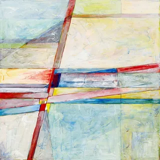 水彩抽象几何艺术油画