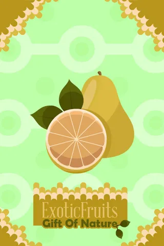 自然风景动物植物扁平矢量插画