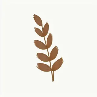 一支草插画手绘png免抠